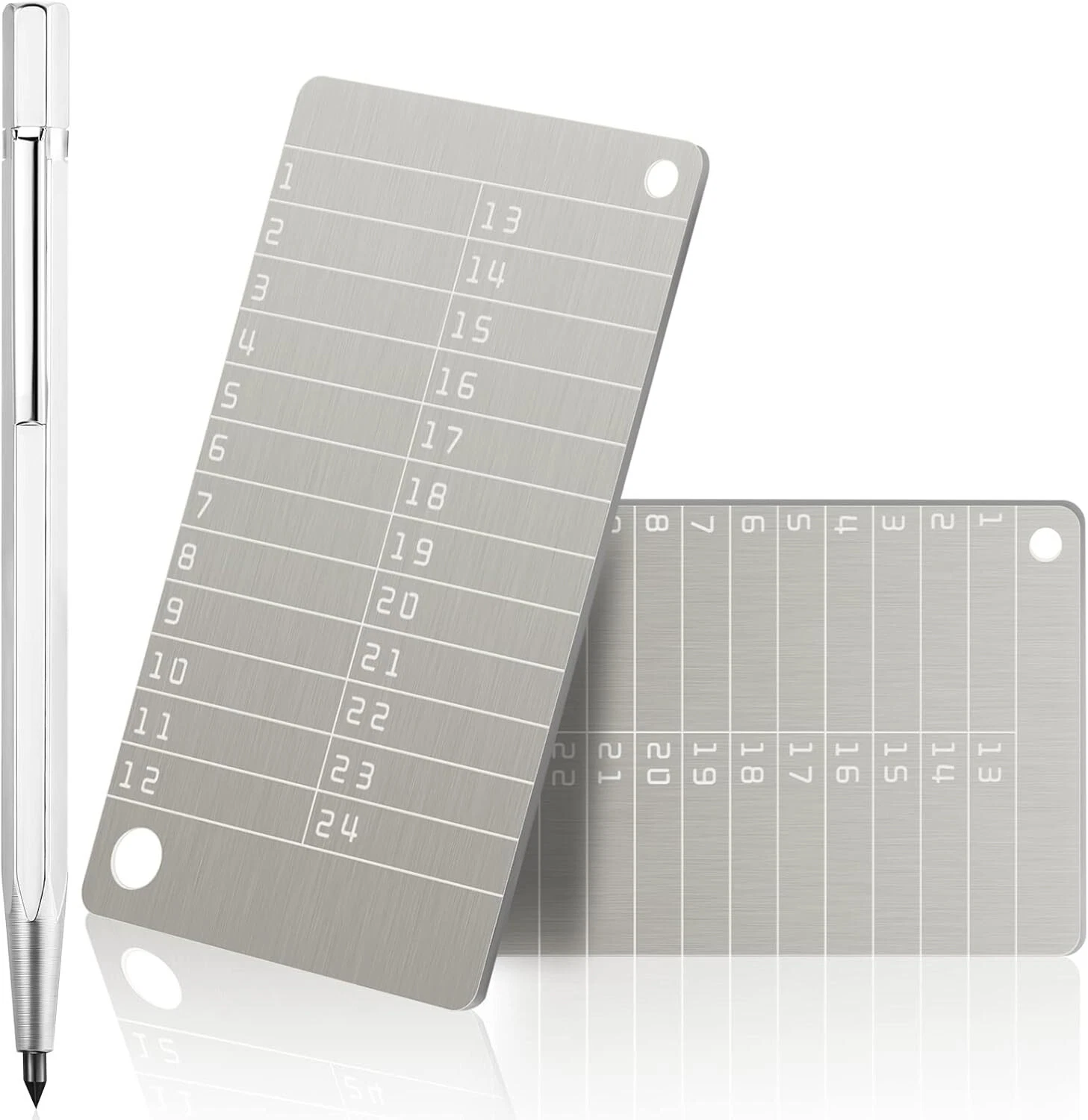2 Pcs Crypto Wallets and 1 Pcs Metal Plate Marking Pen, Cryptocurrency Wallets f